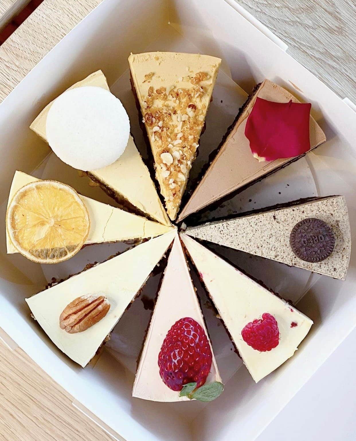 slices of cake
